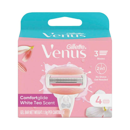 Gillette Venus Comfortglide White Tea Women's Razor Blade - 4 pack