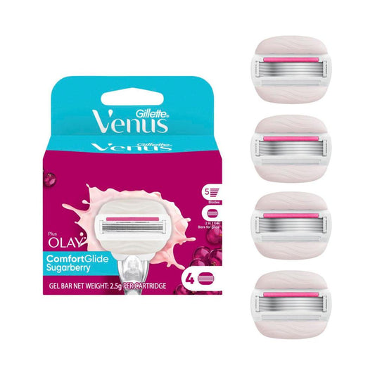 Gillette Venus With Olay Comfortglide Sugarberry Wonen's Razor Blade - 4 pack
