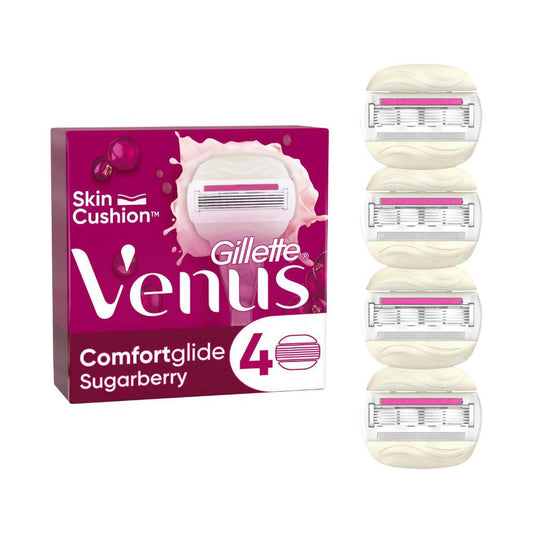 Gillette Venus With Olay Comfortglide Sugarberry Wonen's Razor Blade - 4 pack