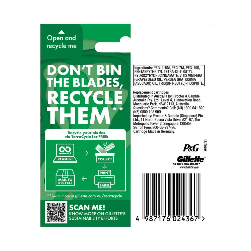 Gillette Skinguard Razor Blades - 4 pack