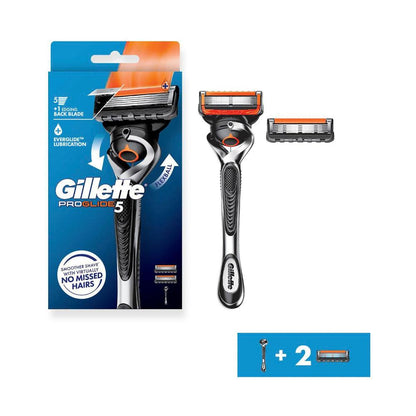 Gillette Proglide Flexball Razor Handle +2 Blade Rf - 1 Each