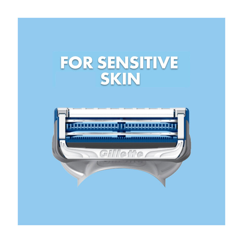 Gillette Skinguard Razor Handle +2 Blade Refill - 1 Each