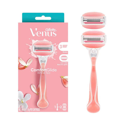 Gillette Venus Comfortglide White Tea Women's Razor +2 Blade - 1 Each