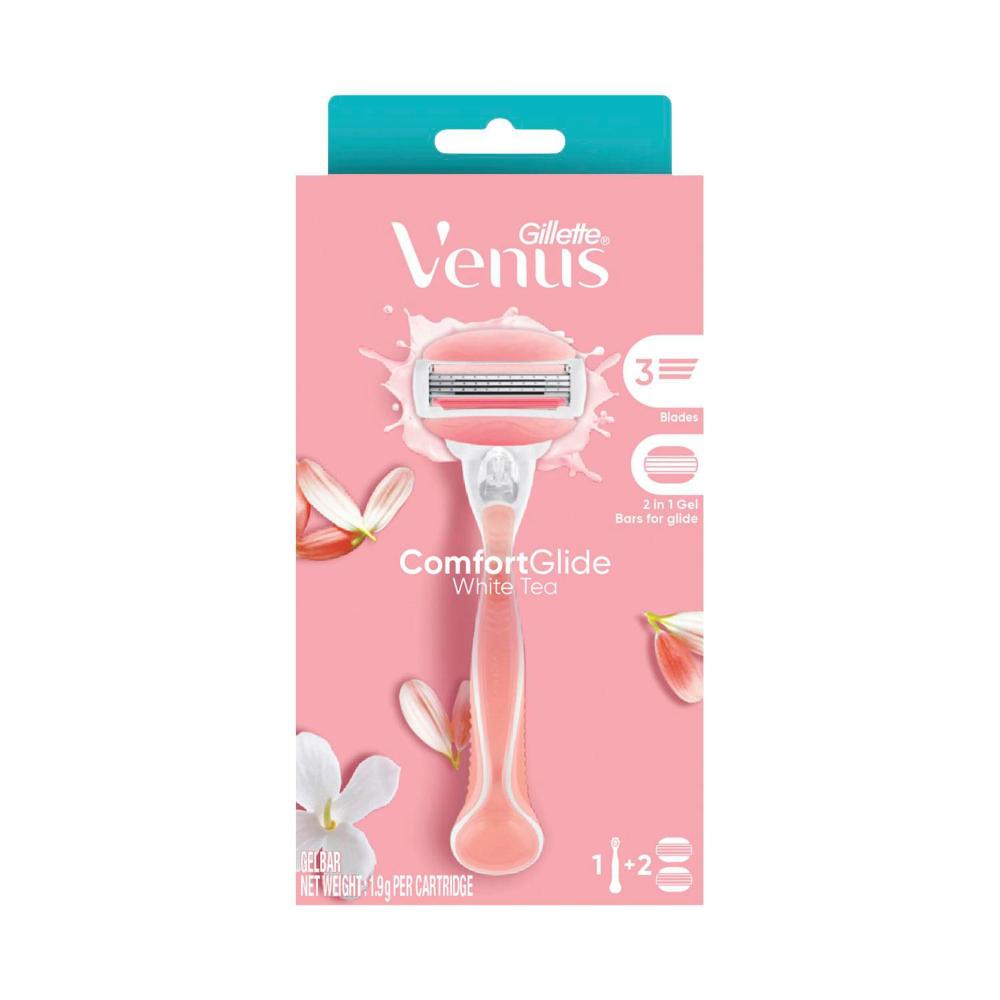 Gillette Venus Comfortglide White Tea Women's Razor +2 Blade - 1 Each