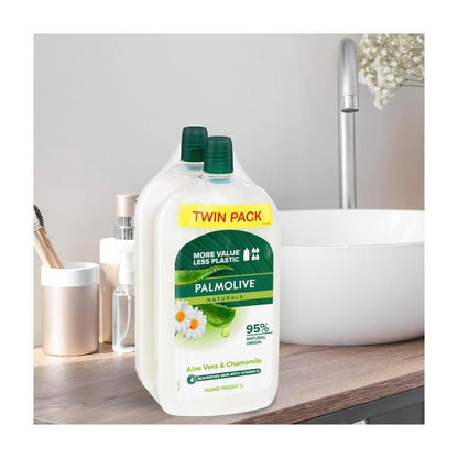 Palmolive Naturals Hand Wash Aloe Vera & Chamomile Refill 1l - 2 Pack