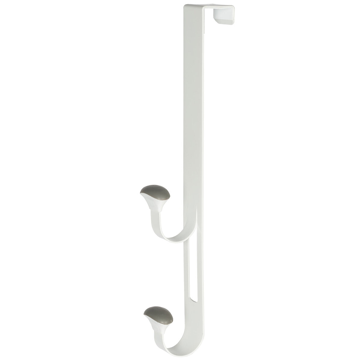 Neatfreak Over the Door Non-Slip Hook Set of 3 Heavy-Duty White Metal