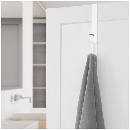 Neatfreak Over the Door Non-Slip Hook Set of 3 Heavy-Duty White Metal