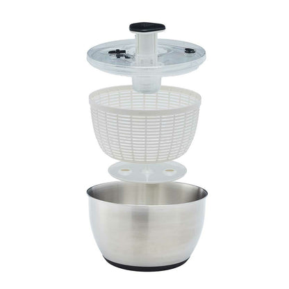 Miu Stainless Steel Salad Spinner DG988-0.7 White/Black 6L