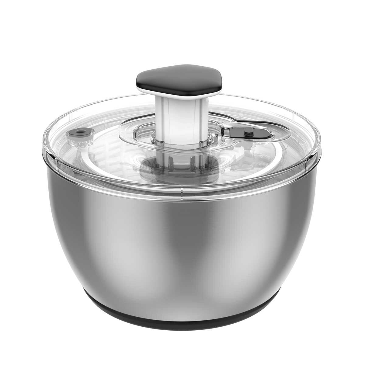 Miu Stainless Steel Salad Spinner DG988-0.7 White/Black 6L