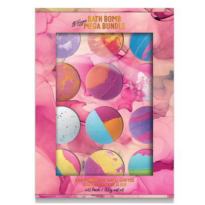 Lil Fizzers Watercolour Pink Bath Bombs Colourful Mega Bundle 12 Pack