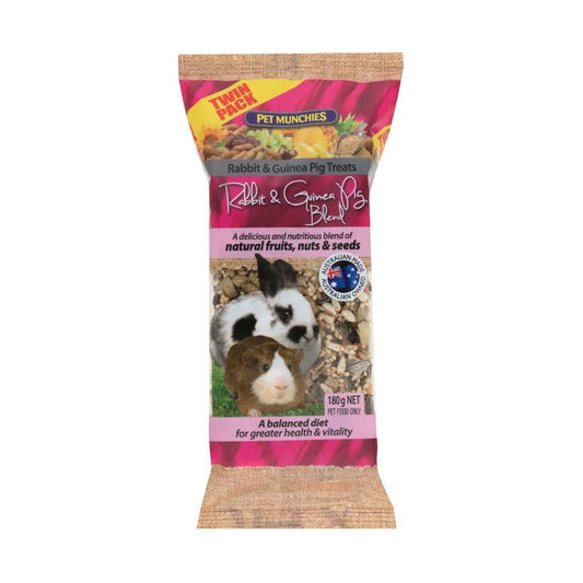 Pet Munchies Twin Pack Rabbit & Guinea Pig Treat - 180g