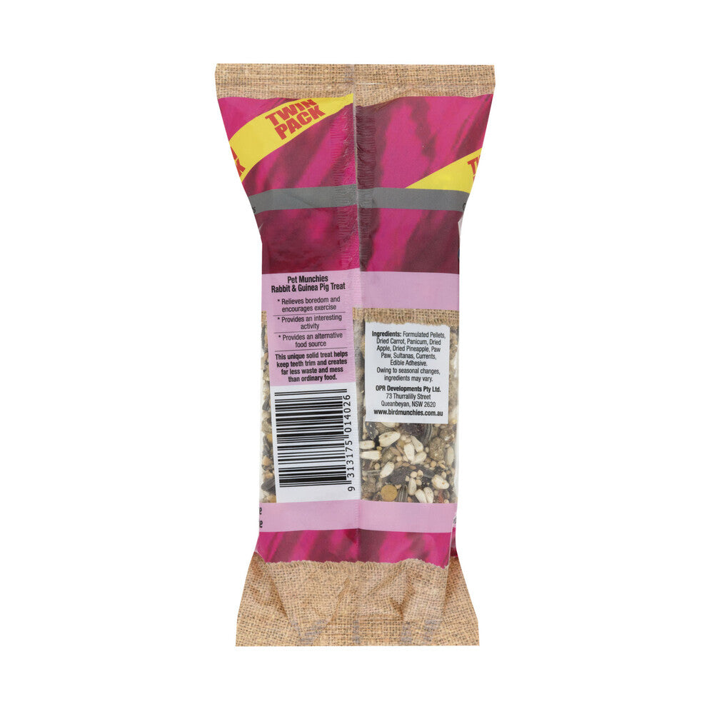 Pet Munchies Twin Pack Rabbit & Guinea Pig Treat - 180g