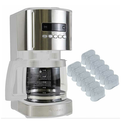 Kenmore Programmable 12 Cup Drip Coffee Maker KKCM12WAU White