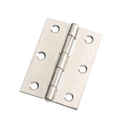 Lane Satin Stainless Steel Fixed Pin Butt Hinge - 85mm - 20 Pack