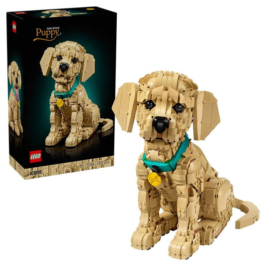 Lego Icons Golden Retriever Puppy Adult Building Kit 11384