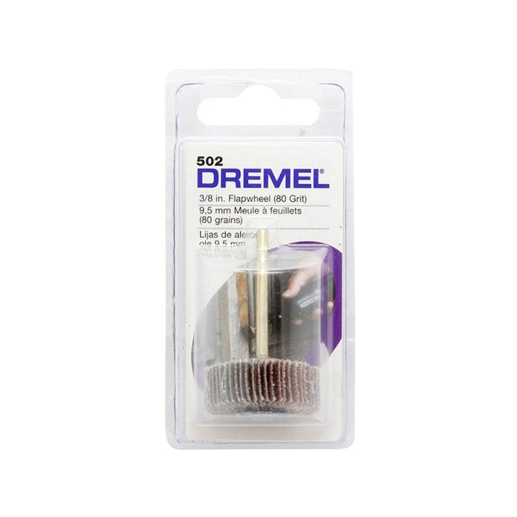 Dremel 3/8" Flap Wheel Medium 80 Grit 502