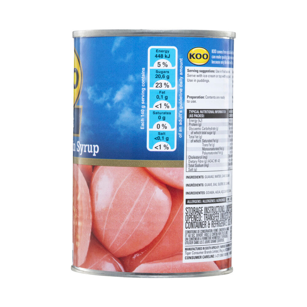 Koo Guava Halves In Syrup - 410g