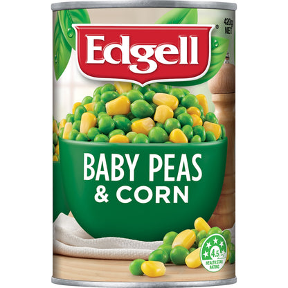 Edgell Baby Peas & Corn 420g