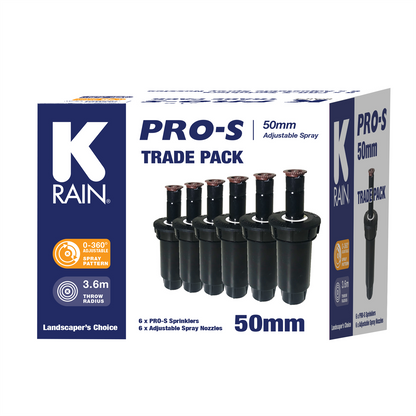 K Rain Pro S Sprinkler Trade Pack - 50mm - 6 Pack