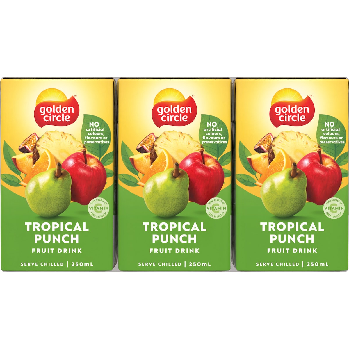 Golden Circle Tropical Punch Poppers 250ml X 6 Pack