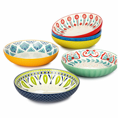 Signature Housewares Pasta Bowls 6 Piece Set 1, Stoneware 153mL