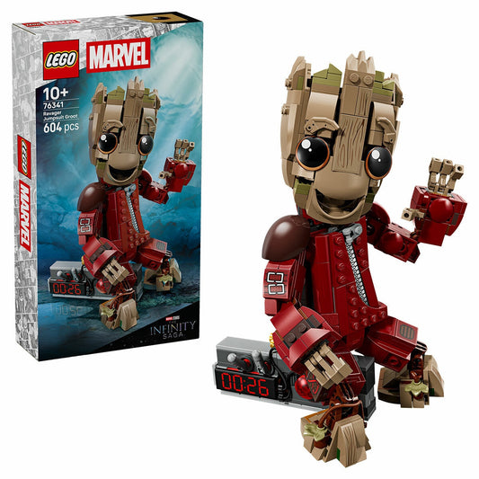 Lego Marvel Ravager Jumpsuit Groot Posable 604-Piece Figure 76341