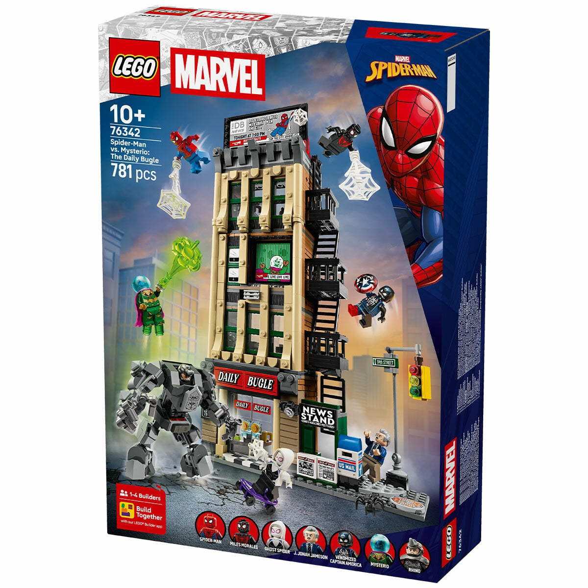Lego Marvel Spider-Man Vs Mysterio Daily Bugle 781-Piece Collectable Set 76342