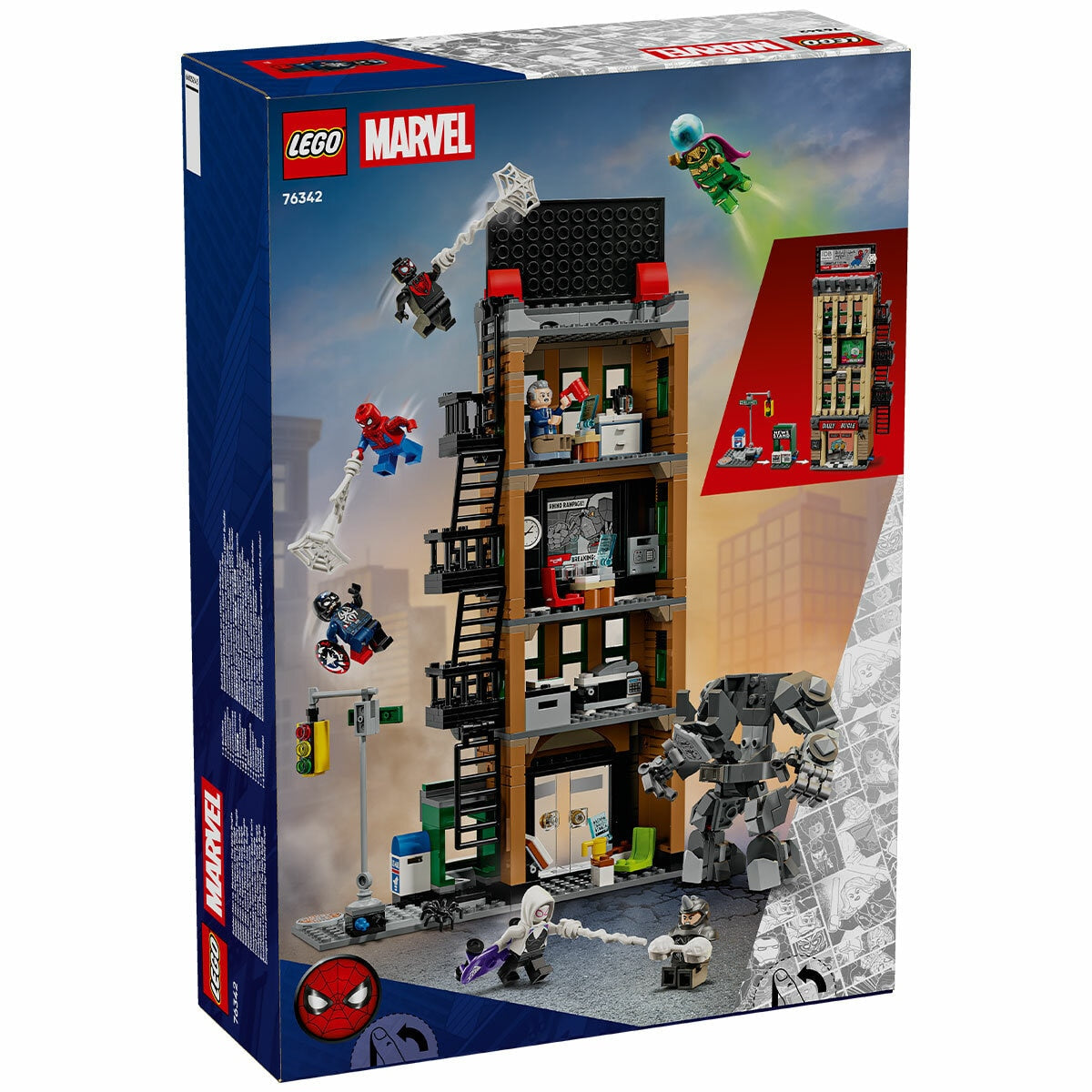 Lego Marvel Spider-Man Vs Mysterio Daily Bugle 781-Piece Collectable Set 76342