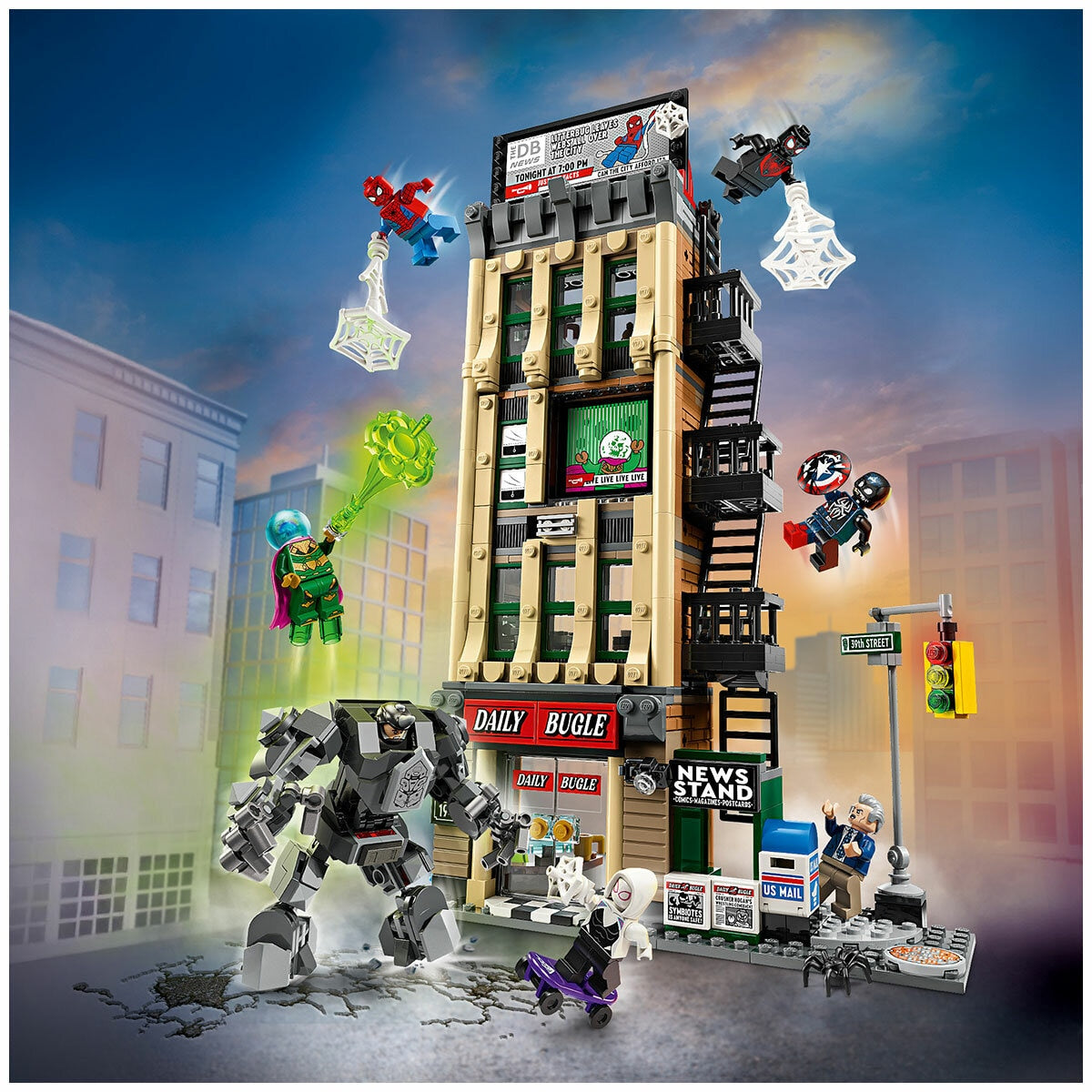 Lego Marvel Spider-Man Vs Mysterio Daily Bugle 781-Piece Collectable Set 76342