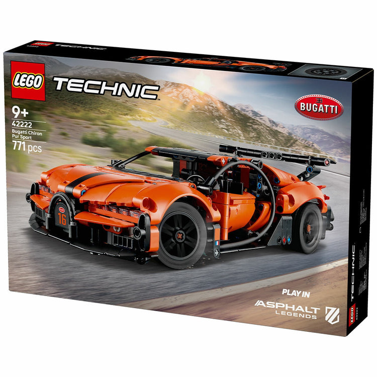 Lego Technic Bugatti Chiron Pur Sport Hypercar 771-Piece Racing Set 42222