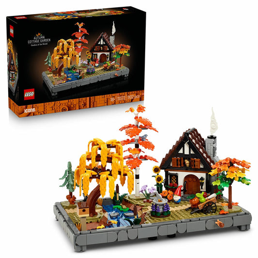 Lego Icons Autumn Cottage Garden 1102-Piece Building Set 11372