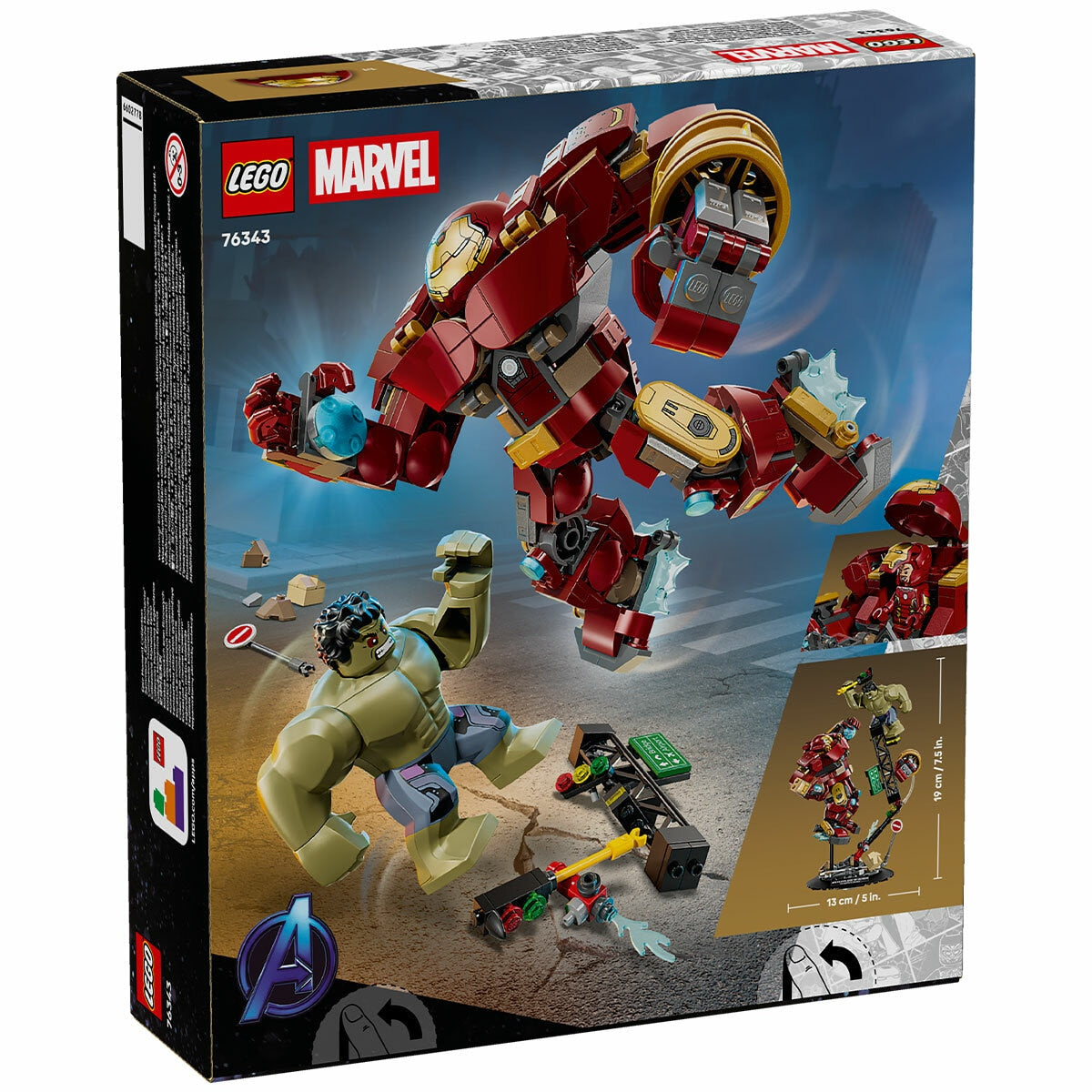 Lego Marvel Hulkbuster Vs the Hulk 413-Piece Epic Battle Set 76343