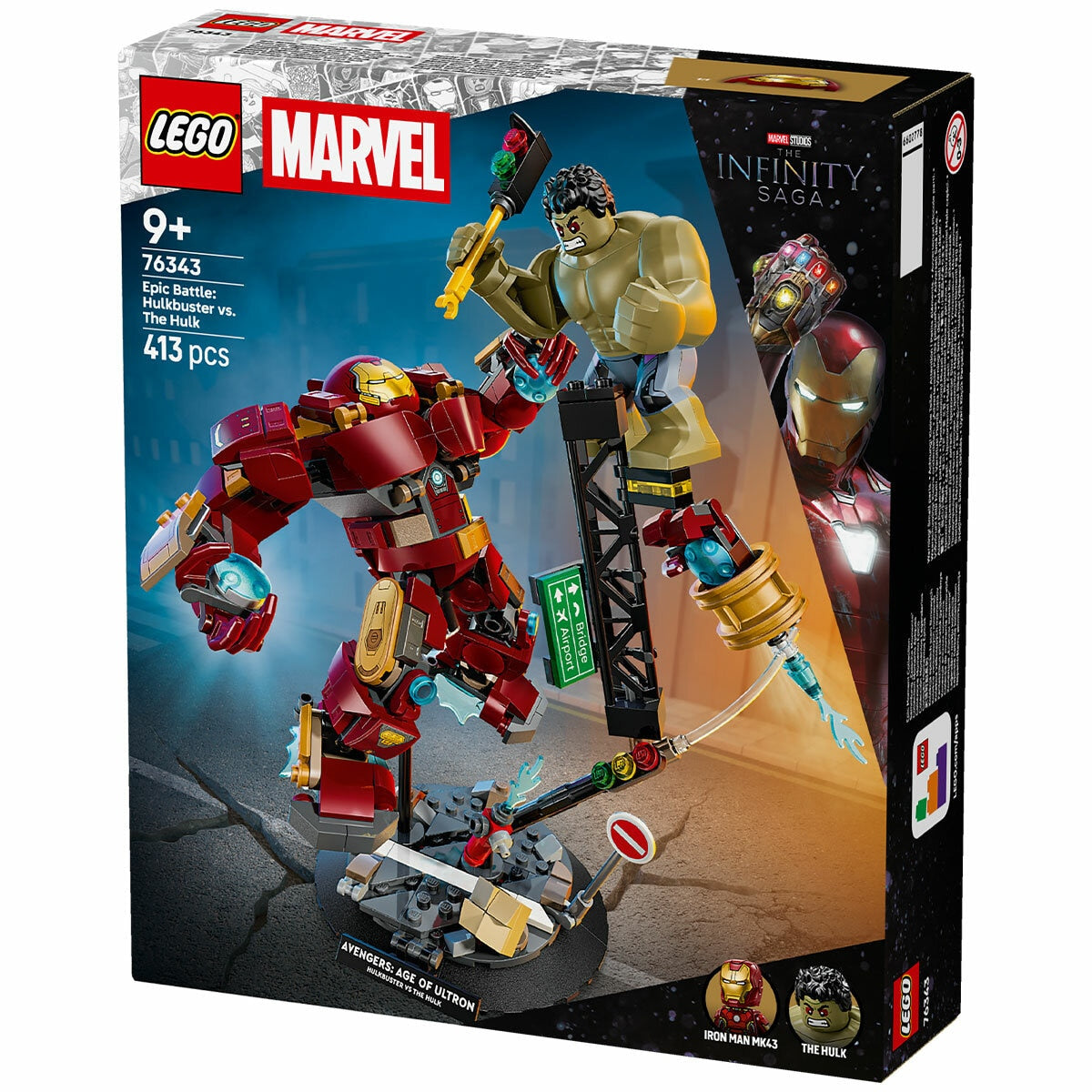 Lego Marvel Hulkbuster Vs the Hulk 413-Piece Epic Battle Set 76343