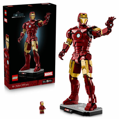 Lego Marvel Iron Man Mark 3 Collectible 1297-Piece Adult 76344