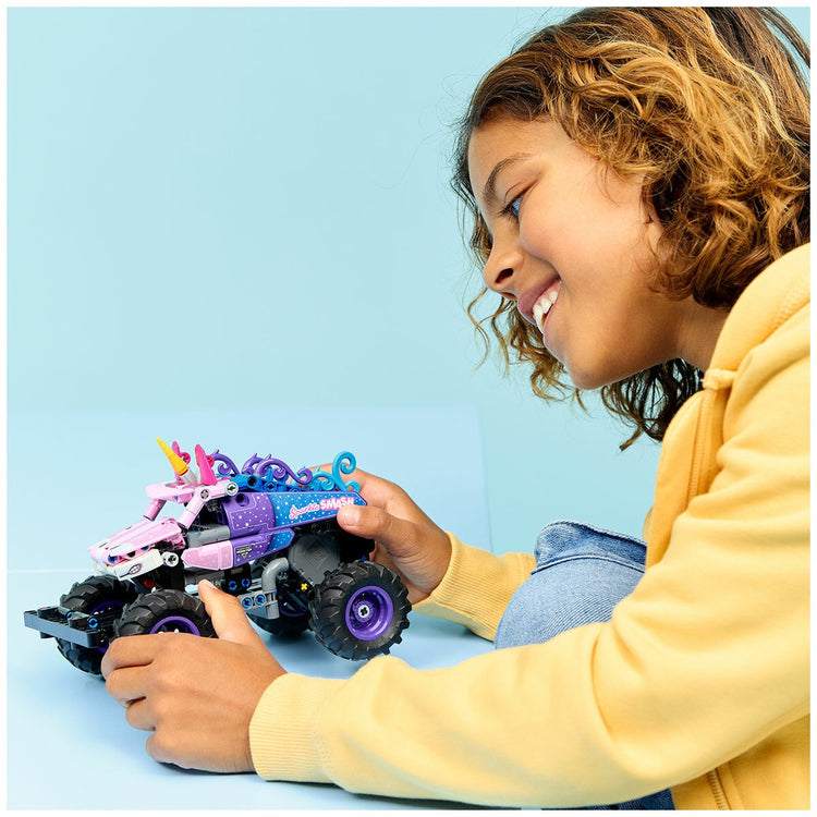 Lego Technic Monster Jam Sparkle Smash Pull-Back Unicorn Truck 243pc 42220