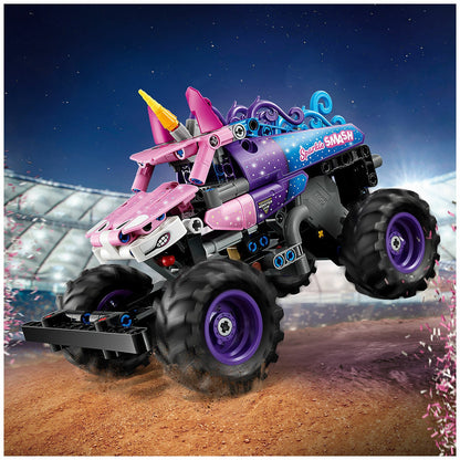 LEGO Technic Monster Jam Sparkle Smash Pull-Back 42220 Unicorn Truck 243pc