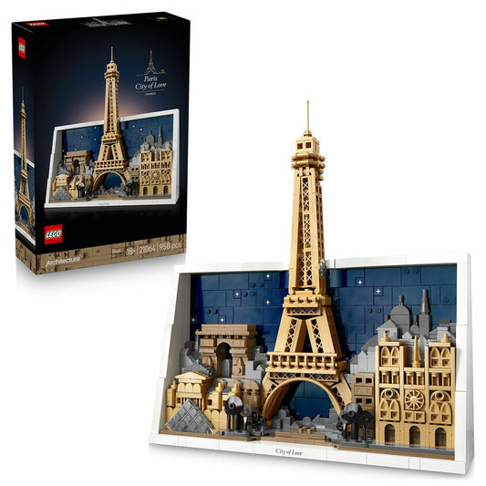 Lego Architecture Paris City of Love Framed Wall Decor 958pc 21064