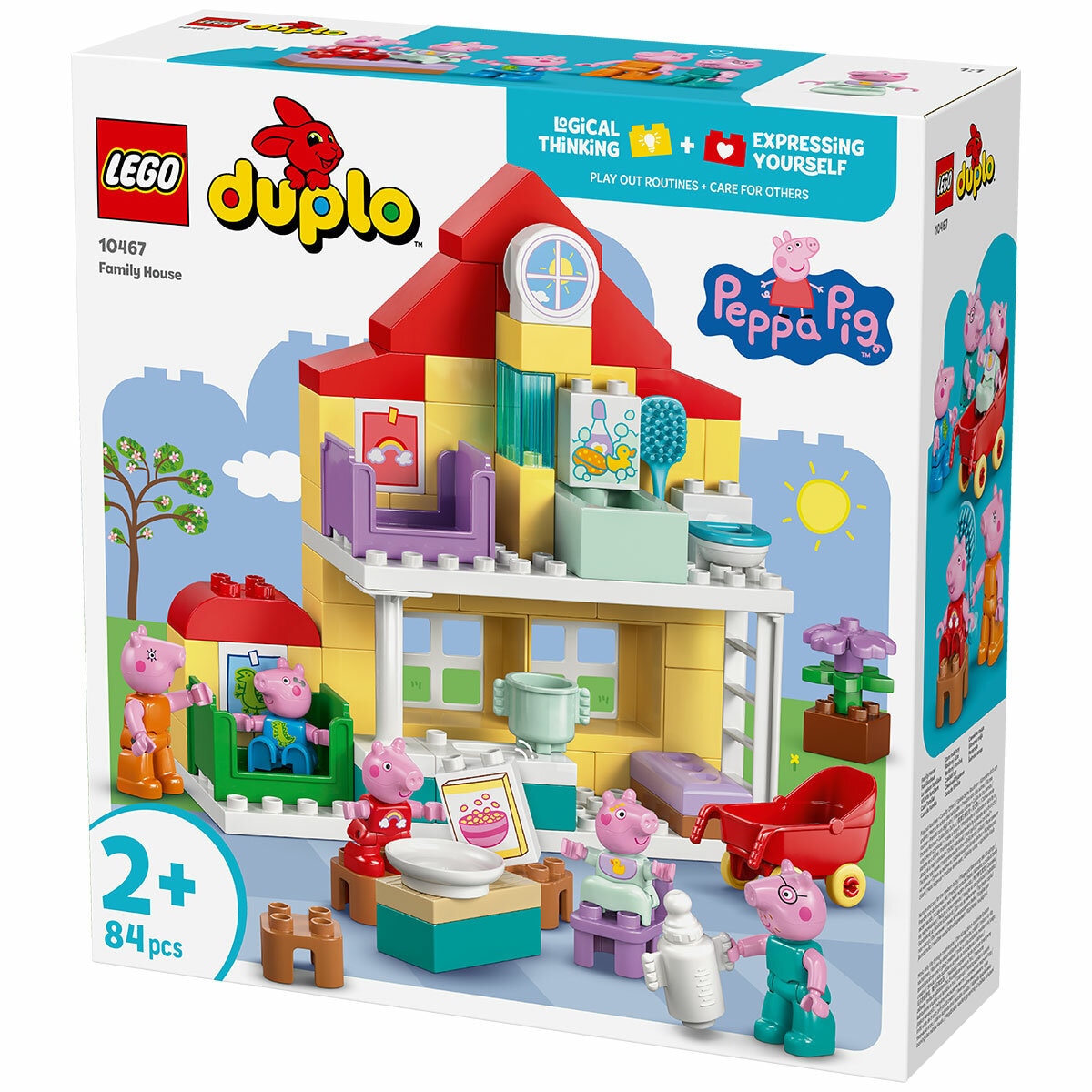 Lego Duplo Peppa Pig Family House Ages 2+ Learning Toy, 10467 84 Pieces
