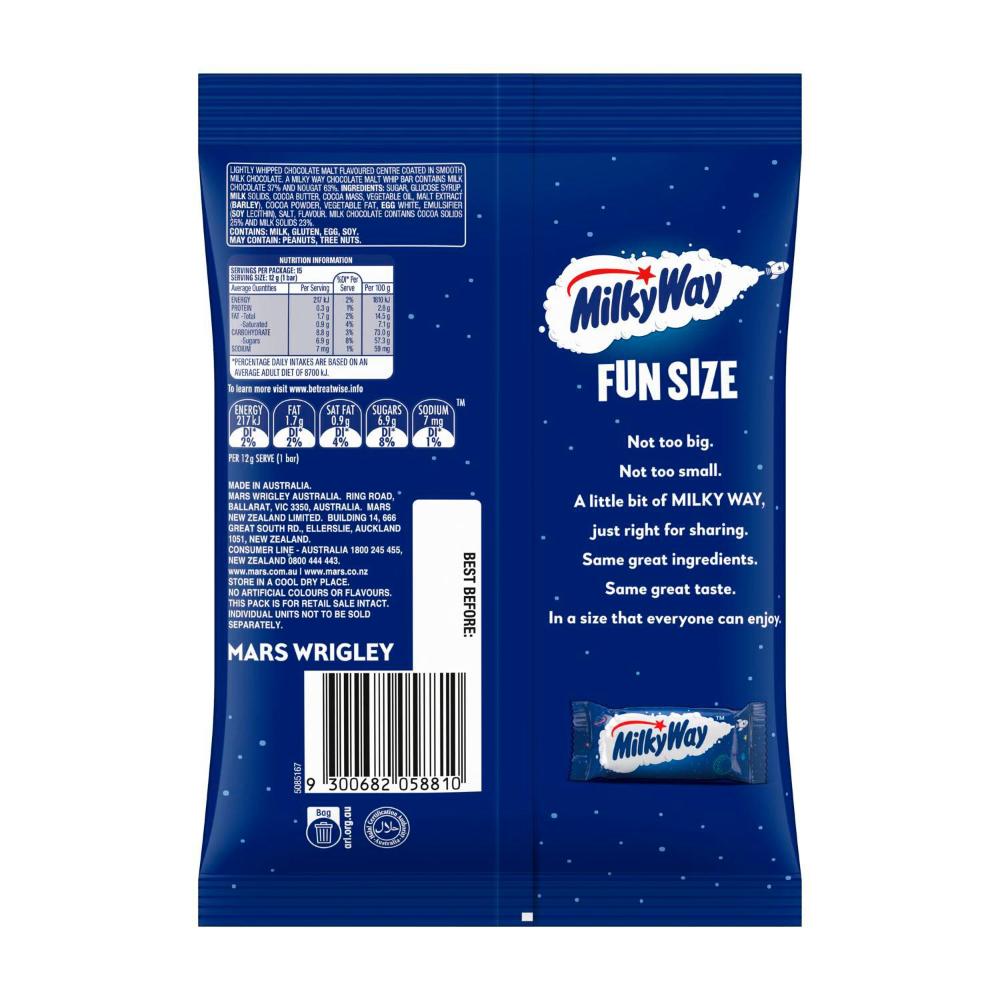 Milky Way Chocolate Party Share Bag 15 Piece - 180g