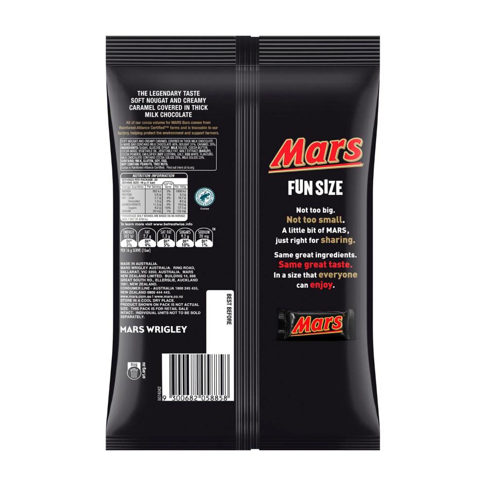 Mars Chocolate Party Share Bag 20 Piece - 320g