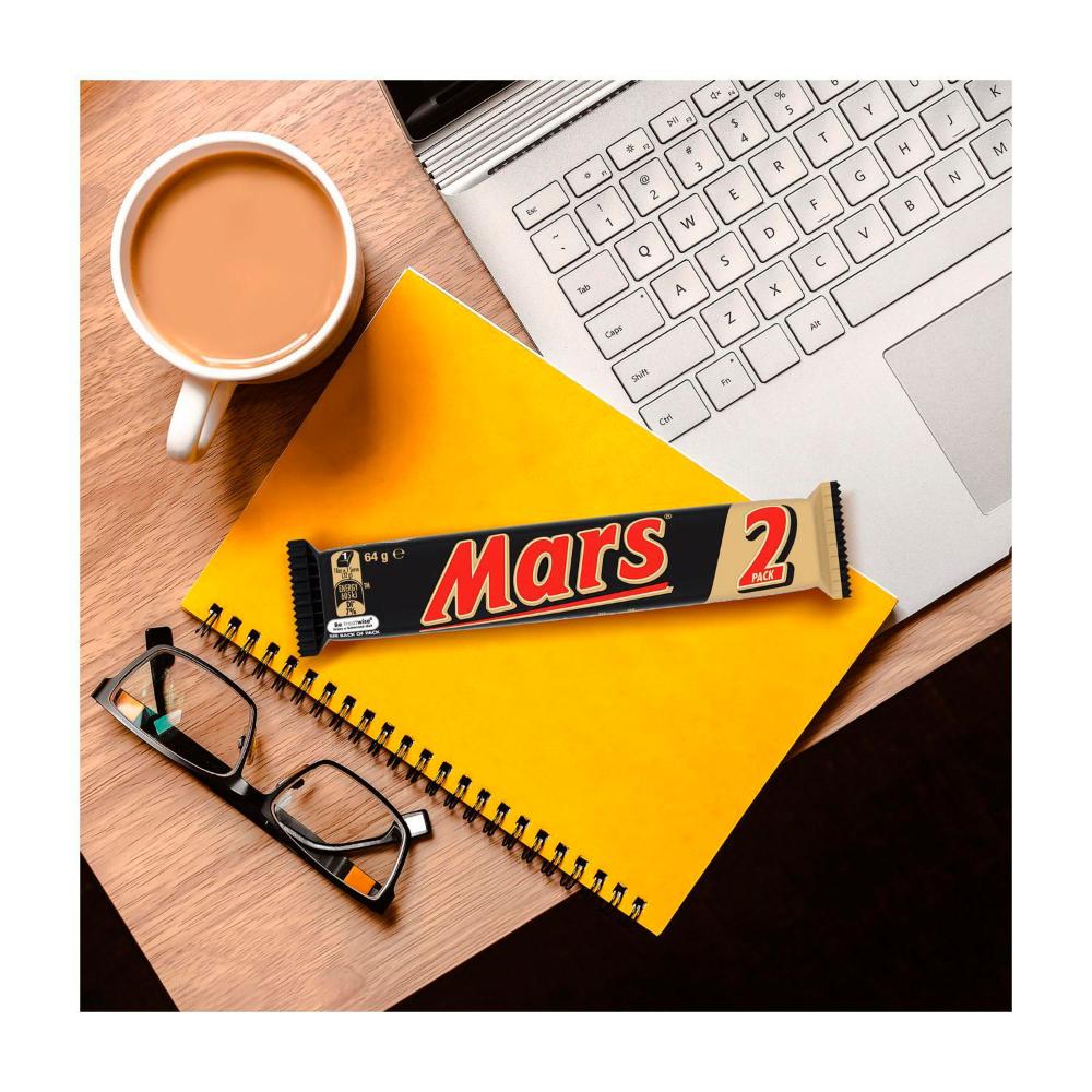 Mars Milk Chocolate Bar Caramel Nougat 2 Pack - 64g