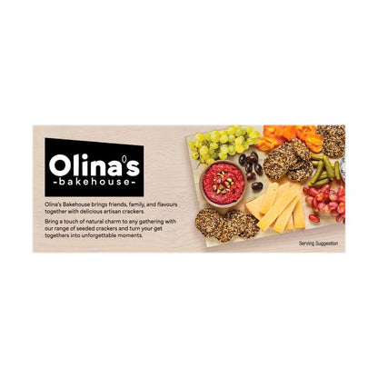 Olina's Bakehouse Gluten Free Seeded Crackers Herb & Garlic - 80g