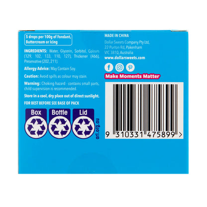 Dollar Sweets Artificial Food Colours 8 Pack - 80mL