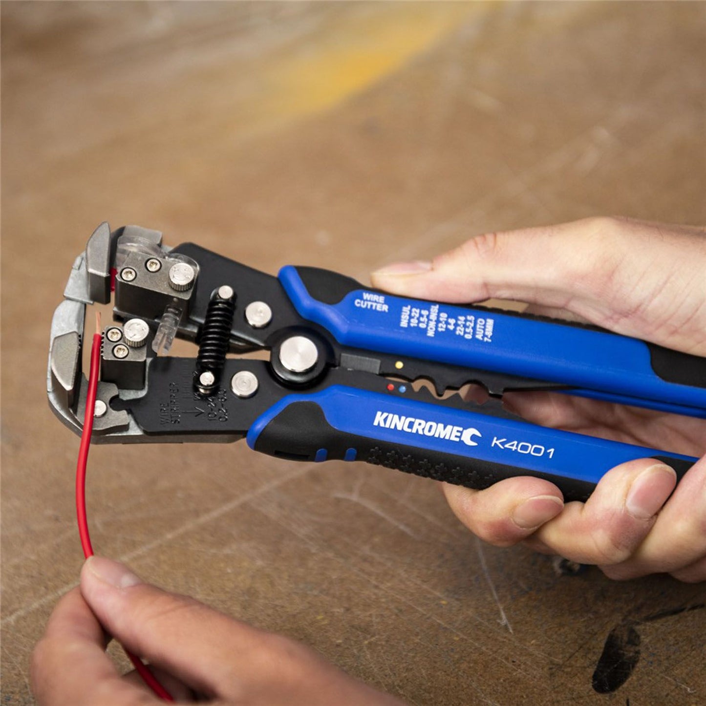 Kincrome Automatic Wire Stripper with Crimper - 200mm