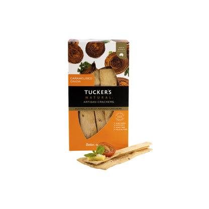 Tuckers Natural Artisan Crackers Caramelised Onion - 100g