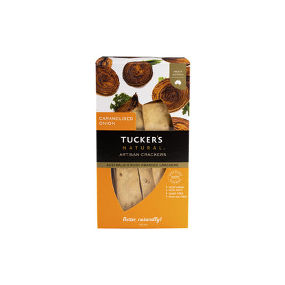 Tuckers Natural Artisan Crackers Caramelised Onion - 100g