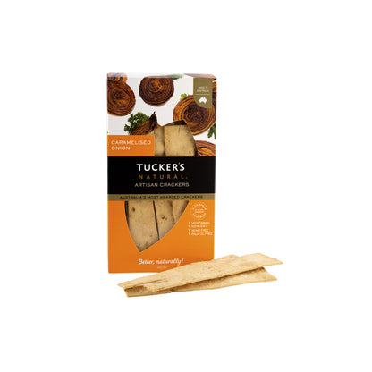 Tuckers Natural Artisan Crackers Caramelised Onion - 100g