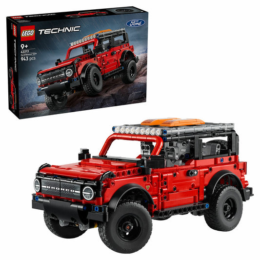LEGO Technic Ford Bronco SUV 42213 Red Black 943-Piece Realistic Model