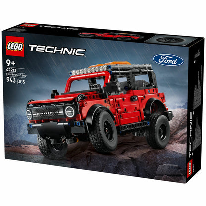 LEGO Technic Ford Bronco SUV 42213 Red Black 943-Piece Realistic Model