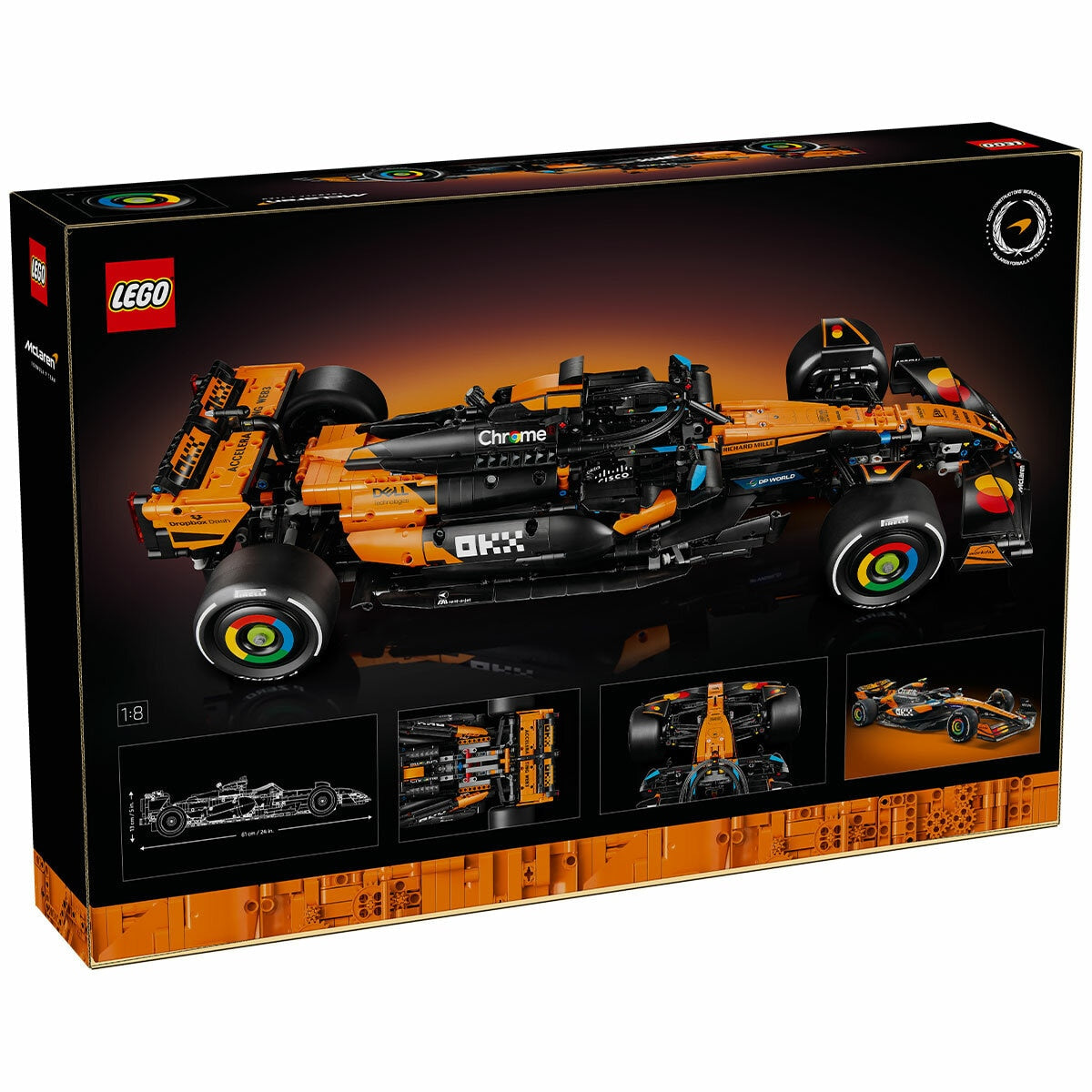 LEGO Technic McLaren MCL39 F1 Car 42228 1:8 Scale 1675 Pieces